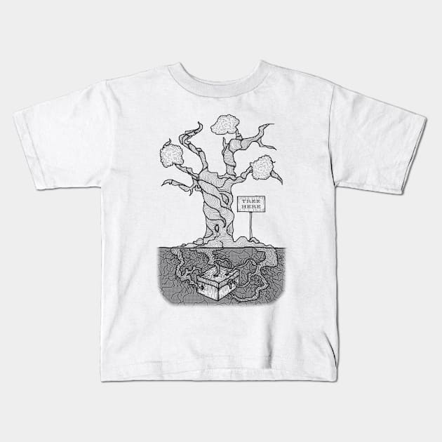 Tree here Kids T-Shirt by kostjuk